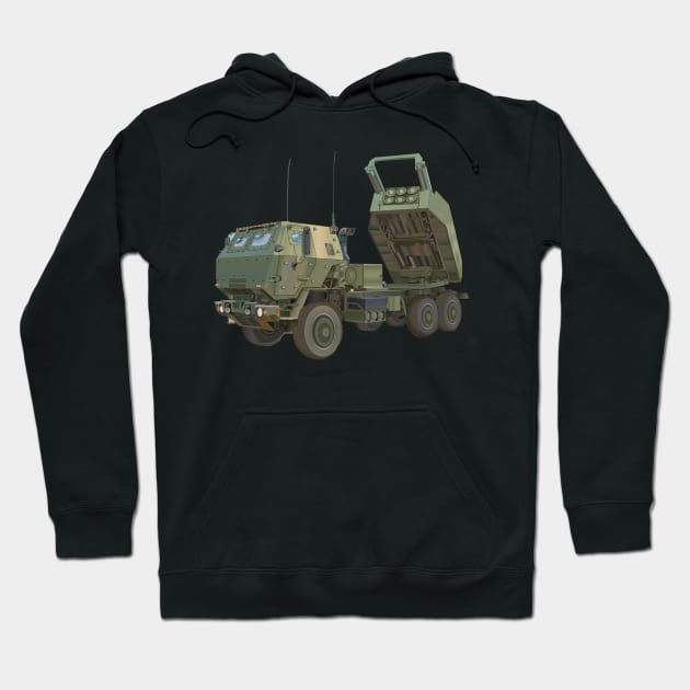 M142 High Mobility Artillery Rocket System wo Txt Hoodie by twix123844